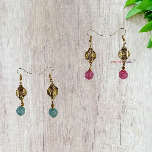 Pink_And_Light_Blue_Dangler_Earrings_For_Women_&_Girls_Modern_Earring_For_Smart_Casual_Wear-_1_Pair