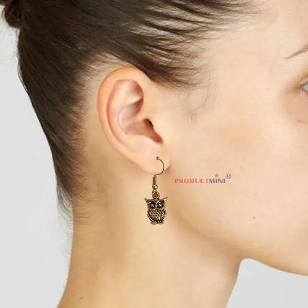 Golden_Owl_Dangler_Earrings_For_Women_&_Girls_Modern_Earring_For_Smart_Casual_Wear_-_1_Pair