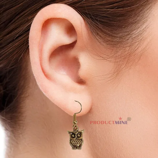 Golden_Owl_Dangler_Earrings_For_Women_&_Girls_Modern_Earring_For_Smart_Casual_Wear_-_1_Pair
