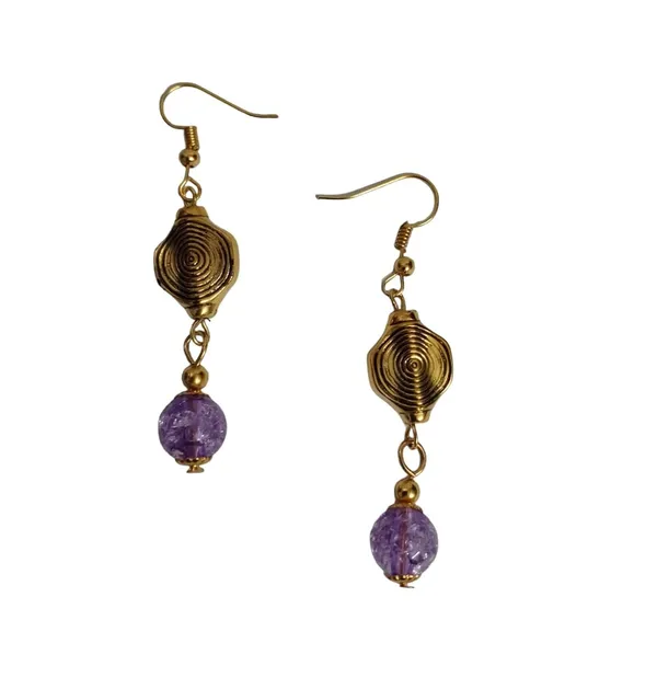 Purple_Dangler_Earrings_For_Women_&_Girls_Modern_Earring_For_Smart_Casual_Wear_-_Purple_-_1_Pair