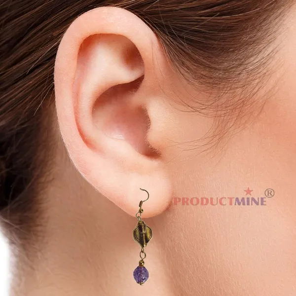 Purple_Dangler_Earrings_For_Women_&_Girls_Modern_Earring_For_Smart_Casual_Wear_-_Purple_-_1_Pair