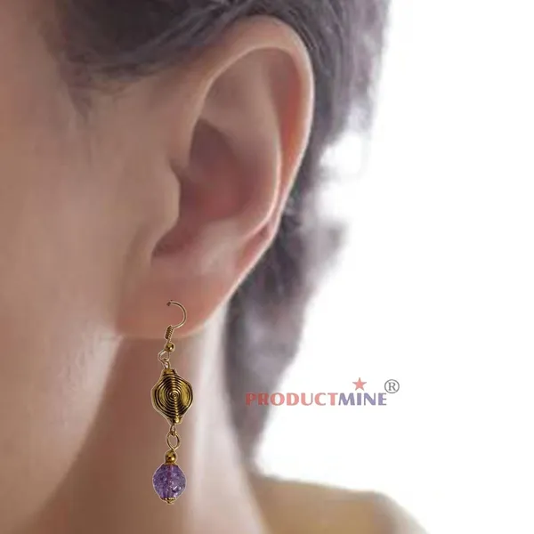 Purple_Dangler_Earrings_For_Women_&_Girls_Modern_Earring_For_Smart_Casual_Wear_-_Purple_-_1_Pair