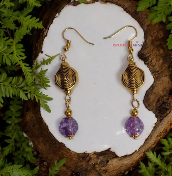 Purple_Dangler_Earrings_For_Women_&_Girls_Modern_Earring_For_Smart_Casual_Wear_-_Purple_-_1_Pair