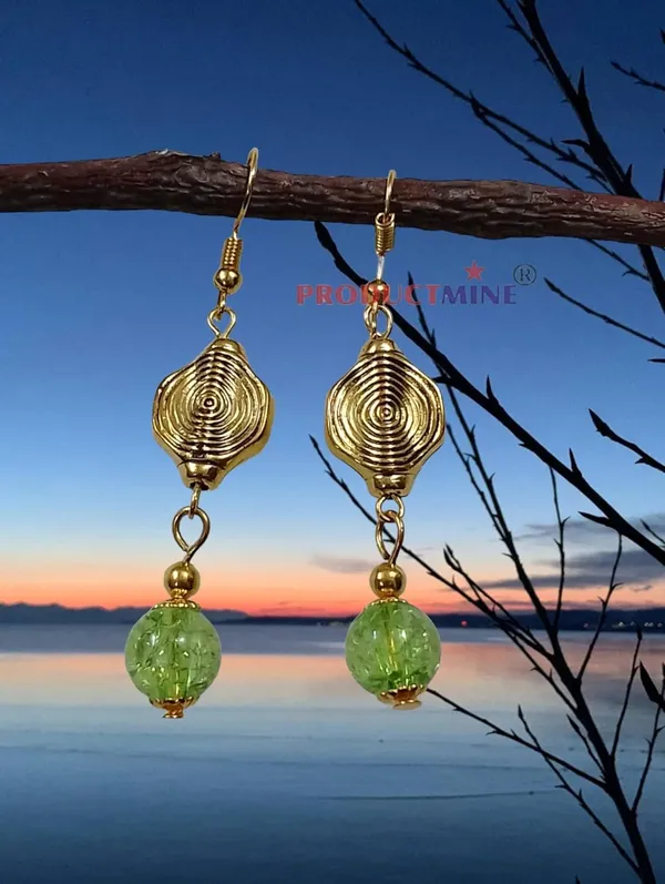 Green_Dangler_Earrings_For_Women_&_Girls_Modern_Smart_Casual_Wear-_1_Pair