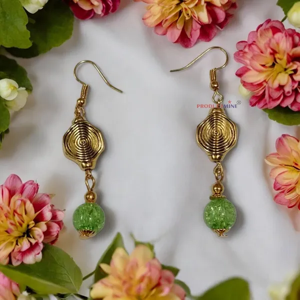 Green_Dangler_Earrings_For_Women_&_Girls_Modern_Smart_Casual_Wear-_1_Pair