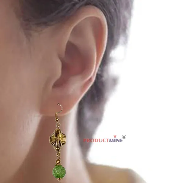 Green_Dangler_Earrings_For_Women_&_Girls_Modern_Smart_Casual_Wear-_1_Pair