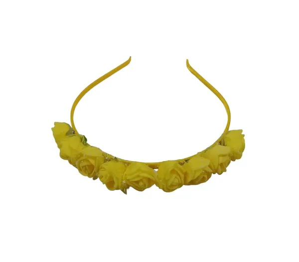 Set_Of_2_Pcs-_Yellow_Floral_Hairband_Flower_Accessories_Tiara_For_Women_Wedding