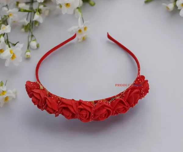 Red_Floral_Hairband_Flower_Accessories_Tiara_For_Women_Wedding