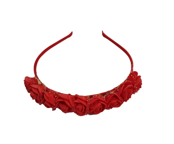 Red_Floral_Hairband_Flower_Accessories_Tiara_For_Women_Wedding