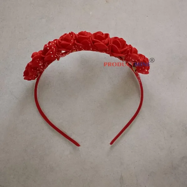 Set_Of_2_Pcs_-_Red_Floral_Hairband_Flower_Accessories_Tiara_For_Women_Wedding