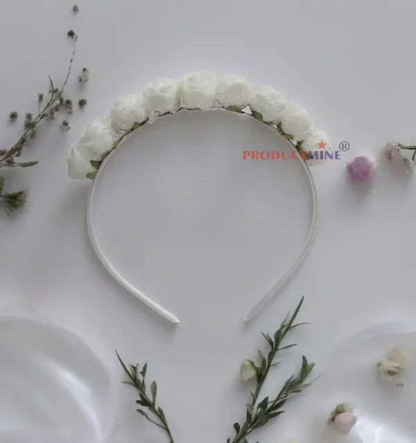 Set_Of_2_Pcs_-_White_Floral_Hairband_Flower_Accessories_Tiara_For_Women_Wedding