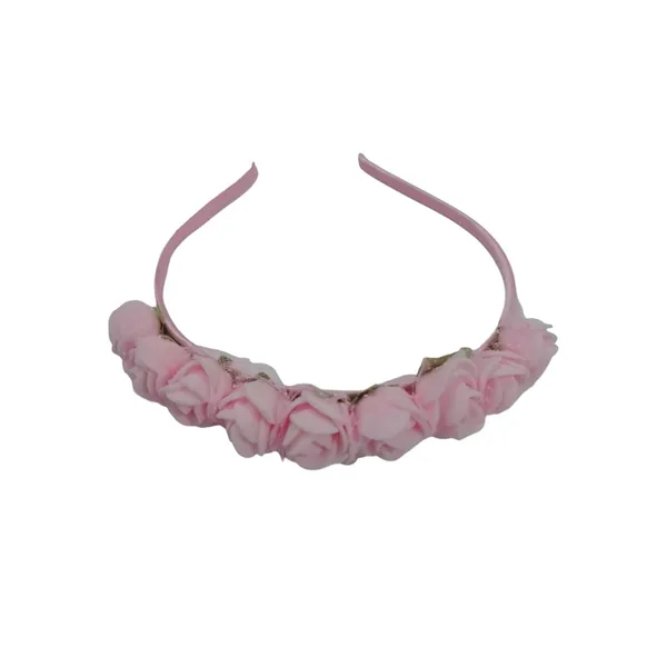 Pink_Floral_Hairband_Flower_Accessories_Tiara_For_Women_Wedding