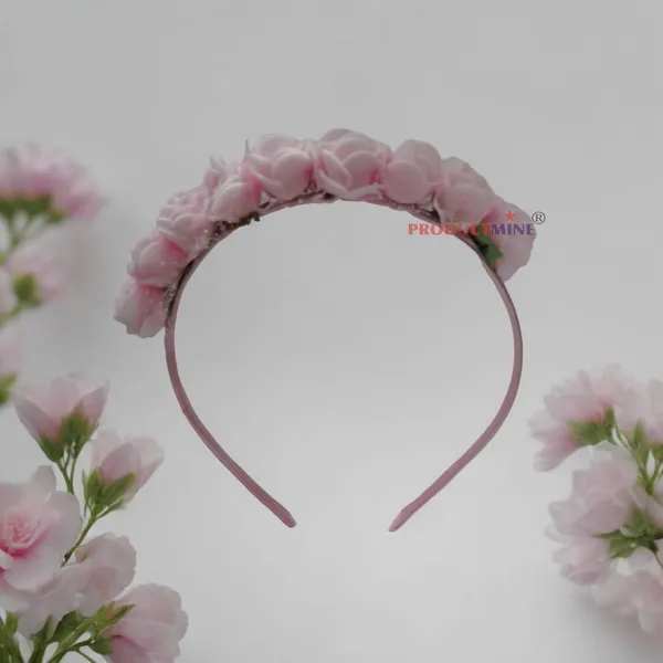 Pink_Floral_Hairband_Flower_Accessories_Tiara_For_Women_Wedding_-2_Pc
