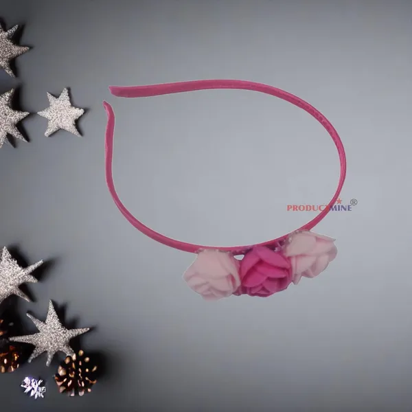 Pink_Floral_Hairband_Flower_Accessories_Tiara_For_Women_Wedding