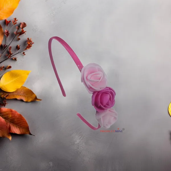 Pink_Floral_Hairband_Flower_Accessories_Tiara_For_Women_Wedding