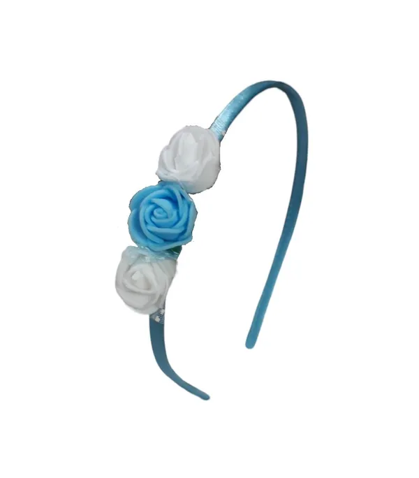Sky_Blue_Floral_Hairband_Flower_Accessories_Tiara_For_Women_Wedding