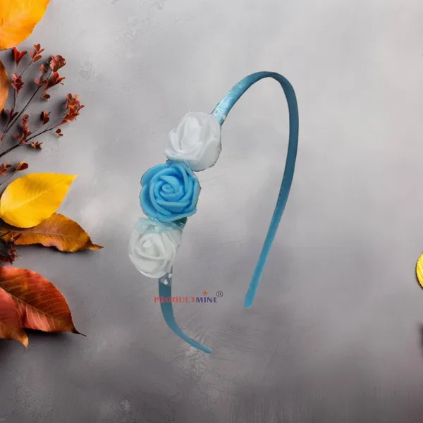 Sky_Blue_Floral_Hairband_Flower_Accessories_Tiara_For_Women_Wedding