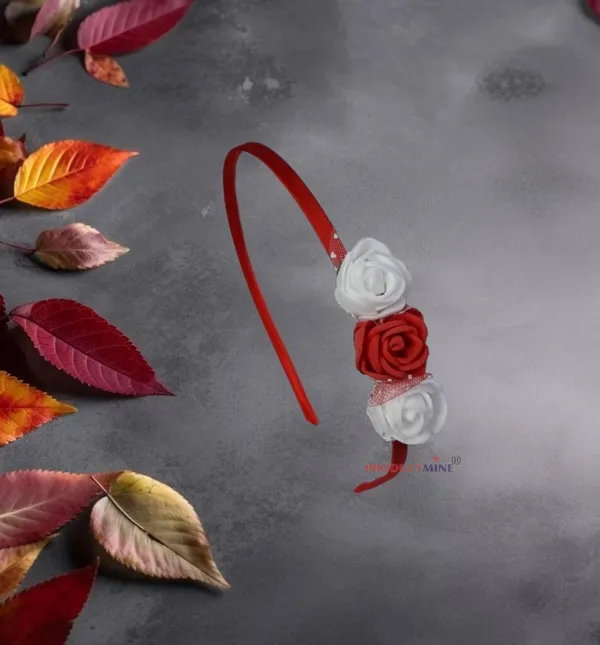 Red_Floral_Hairband_Flower_Accessories_Tiara_For_Women_Wedding