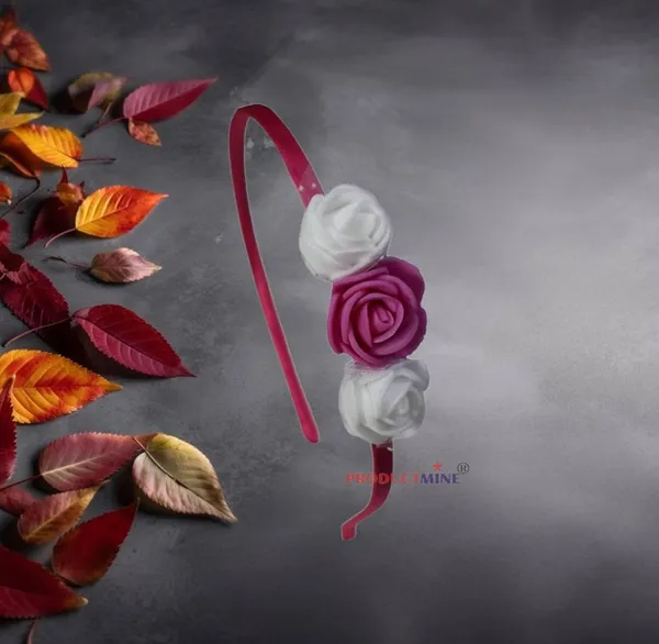 Pink_Floral_Hairband_Flower_Accessories_Tiara_For_Women_Wedding