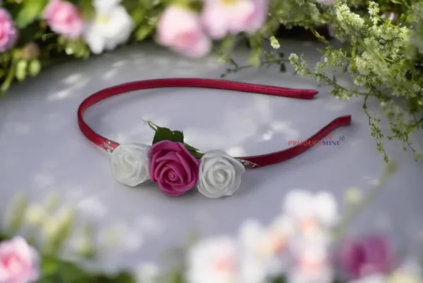 Pink_Floral_Hairband_Flower_Accessories_Tiara_For_Women_Wedding