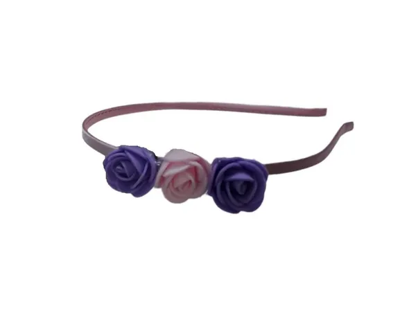 Pink_And_Purple_Floral_Hairband_Flower_Accessories_Tiara_For_Women_Wedding