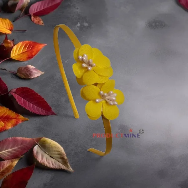Yellow_Floral_Hairband_Flower_Hairband_Flower_Hair_Accessories_For_Women_&_Girls_Tiara_For_Women_Wedding