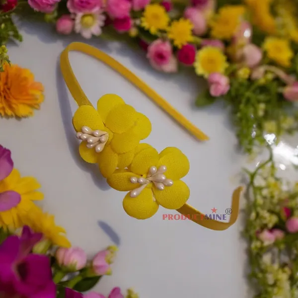 Yellow_Floral_Hairband_Flower_Hairband_Flower_Hair_Accessories_For_Women_&_Girls_Tiara_For_Women_Wedding