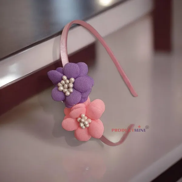 Pink_And_Purple_Floral_Hairband_Flower_Hair_Band_Accessories_Tiara_For_Women_Wedding_-_1_Pc