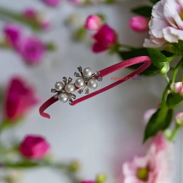 Pink_Floral_Hairband_Flower_Accessories_Tiara_For_Women_Wedding_:_1_Pc