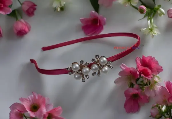 Pink_Floral_Hairband_Flower_Accessories_Tiara_For_Women_Wedding_:_1_Pc