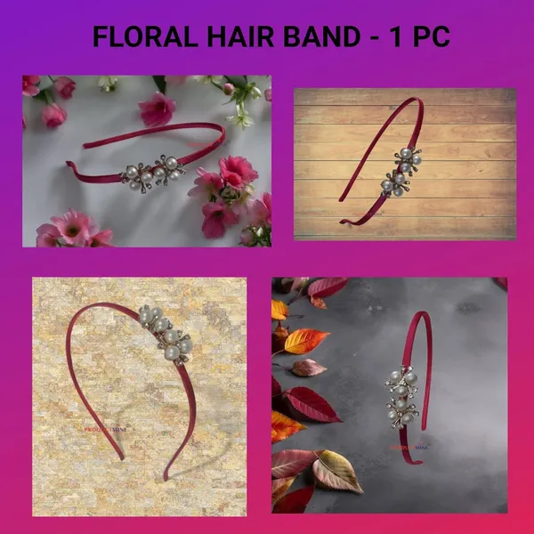 Pink_Floral_Hairband_Flower_Accessories_Tiara_For_Women_Wedding_:_1_Pc