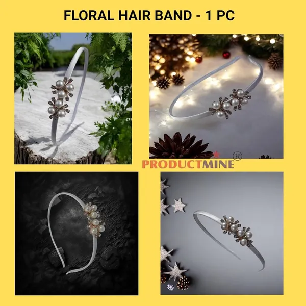 White_Floral_Hairband_Flower_Accessories_Tiara_For_Women_Wedding_-_1_Pc