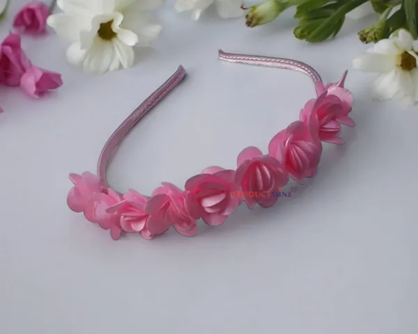 Pink_Floral_Hairband_Flower_Accessories_For_Women_Hairband_And_Girls_Tiara_For_Women_Wedding_-_1_Pc