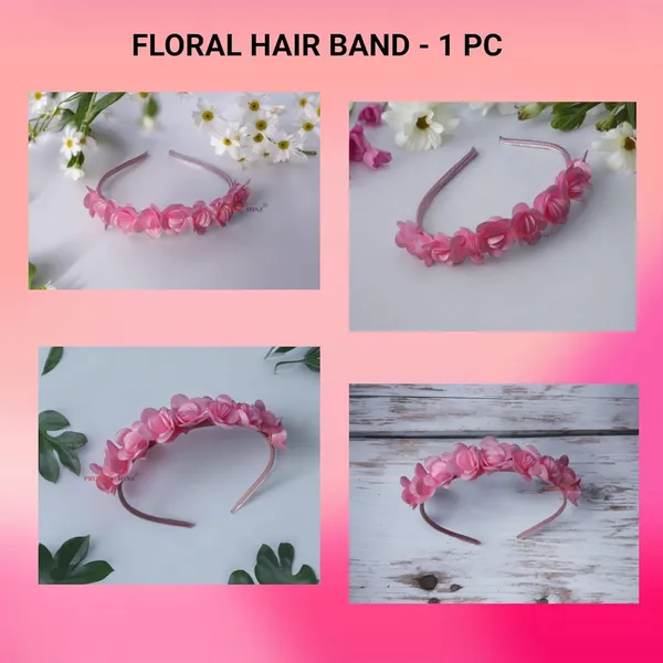 Pink_Floral_Hairband_Flower_Accessories_For_Women_Hairband_And_Girls_Tiara_For_Women_Wedding_-_1_Pc