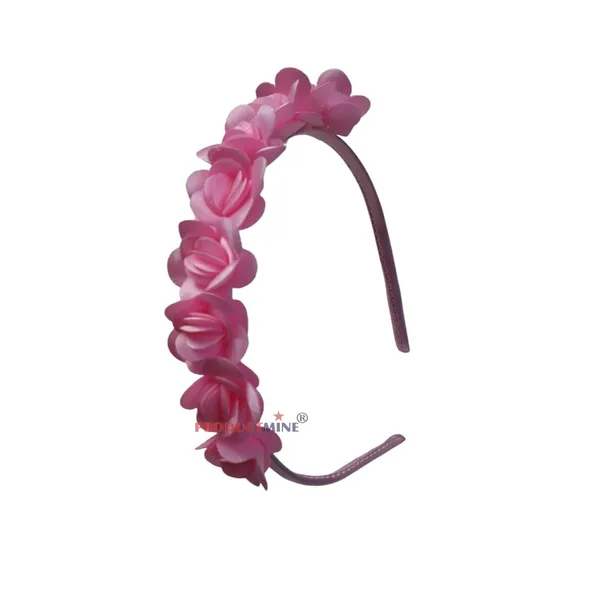 Pink_Floral_Hairband_Flower_Accessories_For_Women_Hairband_And_Girls_Tiara_For_Women_Wedding_-_1_Pc