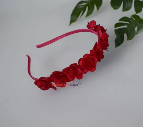 Red_Floral_Hairband_Flower_Accessories_Tiara_For_Women_Wedding_-_1_Pc