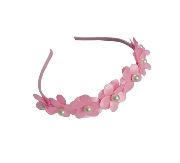 Pink_Floral_Hairband_Flower_Accessories_Tiara_For_Women_Wedding_-_1_Pc