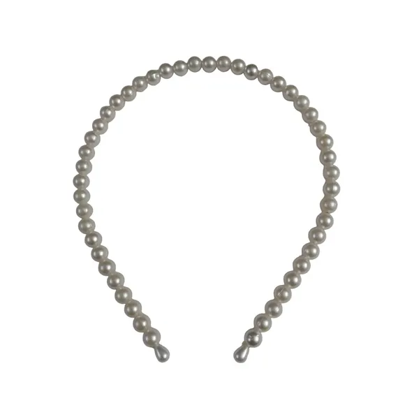 White_Faux_Pearls_Beaded_Hairband_Hair_Accessories_For_Women_And_Girls_T_:_1_Pc
