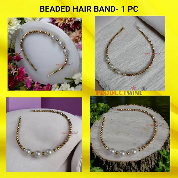 Golden_Beaded_Hairband_Hair_Accessories_For_Women_And_Girls_T_:_1_Pc