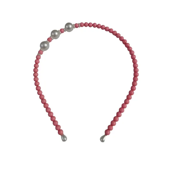 Pink_Beaded_Hairband_Hair_Accessories_For_Women_And_Girls_T_:1_Pc