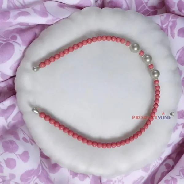 Pink_Beaded_Hairband_Hair_Accessories_For_Women_And_Girls_T_:1_Pc
