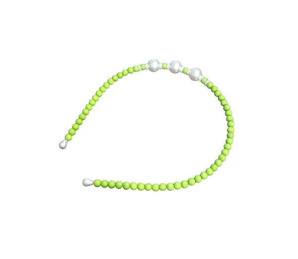 Neon_Green_Beaded_Hairband_Hair_Accessories_For_Women_And_Girls_T_:_1_Pc