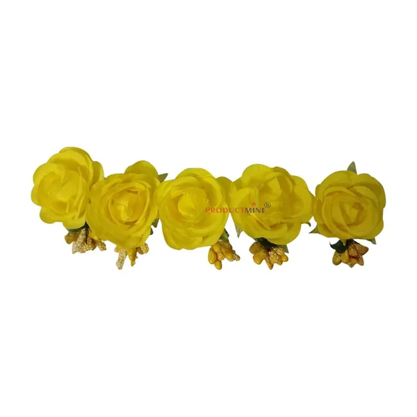 Yellow_Bridal_Hair_Bun_Pin_Accessories/Fancy_Golden_Juda_Pins_With_Artificial_For_Women_And_Girls_-_Set_Of_5_Pcs