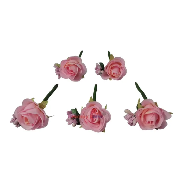 Pink_Bridal_Hair_Bun_Pin_Accessories/Fancy_Golden_Juda_Pins_With_Artificial_For_Women_And_Girls_-_Set_Of_5_Pcs