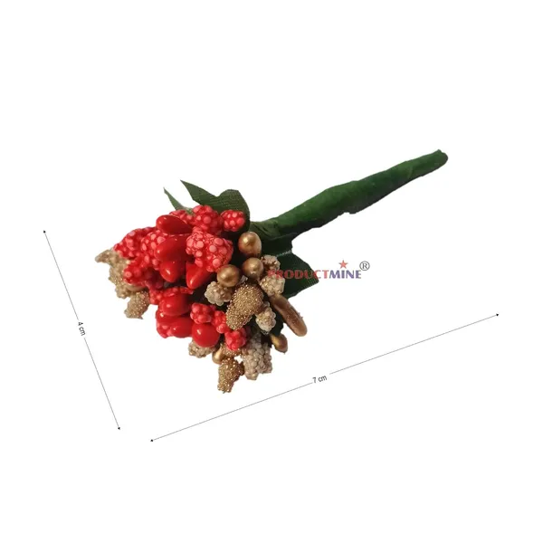 Multicolor_Bridal_Hair_Bun_Pin_Accessories/Fancy_Golden_Juda_Pins_With_Artificial_Stamen_For_Women_And_Girls_-_Set_Of_5_Pcs