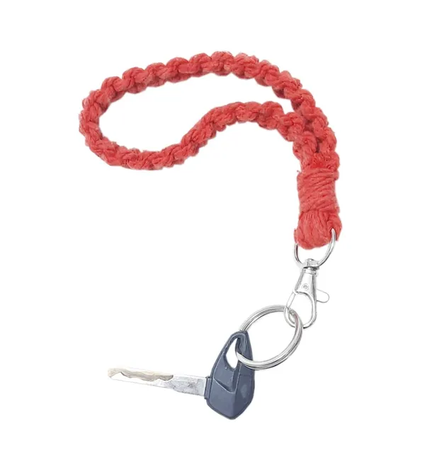 Red_Macrame_Wristlet_Keychain_Handmade_Braided_Twisted_Hand_Wrist_Lanyard_For_Keys