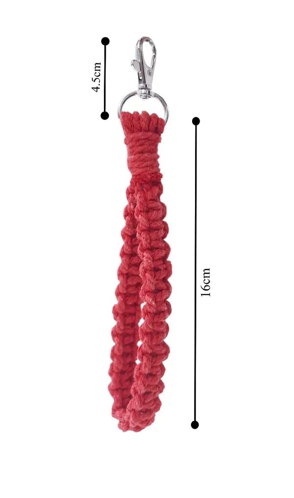 Red_Macrame_Wristlet_Keychain_Handmade_Braided_Twisted_Hand_Wrist_Lanyard_For_Keys