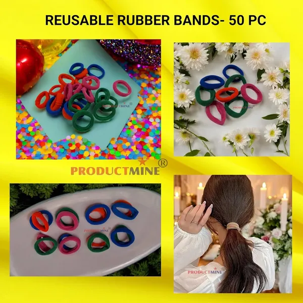 Multicolor_Elastic_Hair_Ponytail_Holder_Soft_Non_Slip_Tight_Stretchable_Rubber_Bands_For_School_Girls_Women,_Hair_Tie_-_Mix_Color_(Pack_Of_50)