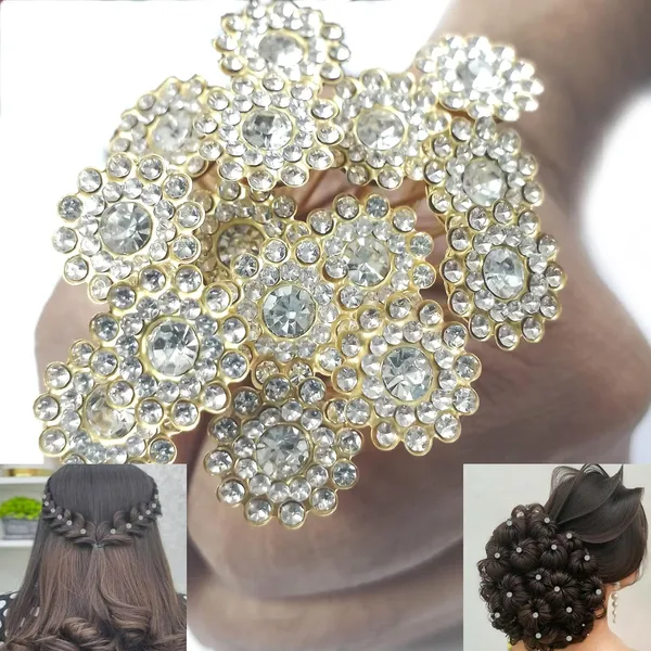 Clear_Bridal_Hair_Bun_Pin_Accessories/Fancy_Golden_Juda_Pins_With_Clear_Rhinestone_For_Women_And_Girls_-_Set_Of_16_Pcs