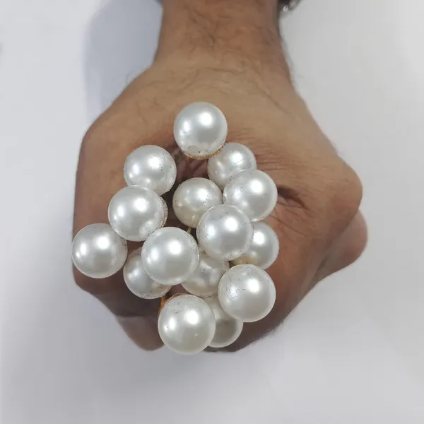 White_Bridal_Hair_Bun_Pin_Accessories/Fancy_Golden_Juda_Pins_With_Abs_Pearls_For_Women_And_Girls_-_Set_Of_16_Pcs